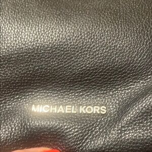 Michael Kors Black Textured Leather Handbag